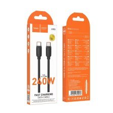 USB-C кабель HOCO X115 Type-C - Type-C 240W, 1 метр, чорний