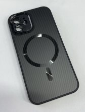 Case Carbone Shield Magsafe for Apple Iphone 12 Deep Purple