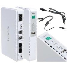 ДБЖ для роутера HOCO DB25 PLUS UPS + POWERBANK 10000 mah 9V/12V + USB 5V, білий