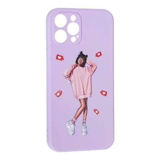 Силікон Case Art для Apple iPhone 12 Pro Max Purple