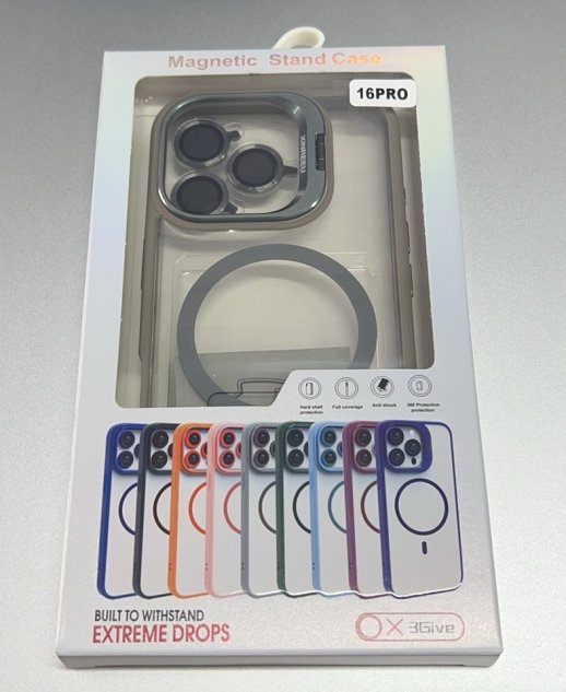 Чехол Magnetic Stand and Magsafe Apple Iphone 16 Pro Grey