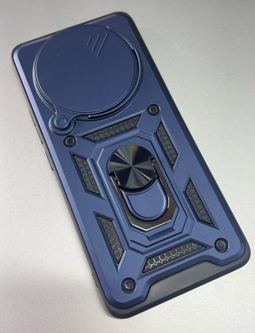 Armor Case With Curtain for Xiaomi Redmi Note 14 Pro Plus 5G 162.5x74.7x8.8mm Чорний