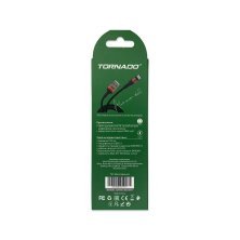 USB Cable TORNADO TX7 Тканевая Оплётка Micro 2.4A/1m