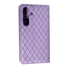 Книга Deluxe для Samsung S24 Purple
