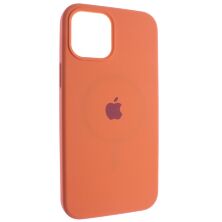 Задня накладка з Magsafe + ЗАСТАВКА Full Silicone Case APPLE IPHONE 12 / 12 PRO 6,1" 8-PINK-CITRUS