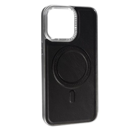 Накладка Magnetic With Magsafe Classic для Apple iPhone 15 Pro Max Black