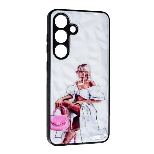 Накладка Prisma Ladies New для Samsung S24 Pink Bag