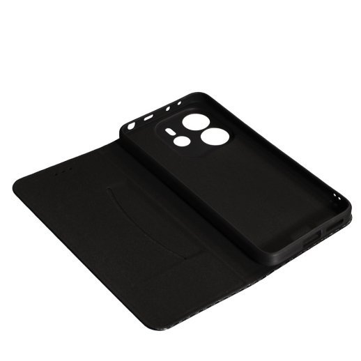 Книга Flip Cover Carbon для Xiaomi Redmi Note 14 (4G) (UA/EUROPE) Black