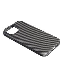 Накладка Leather Carbon With Magnetic для Apple iPhone 15 Titanium