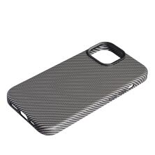 Накладка Leather Carbon With Magnetic для Apple iPhone 15 Titanium