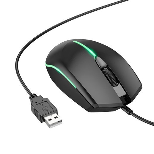 Мишка провідна BOROFONE BG10 Soaring game luminous wired RGB