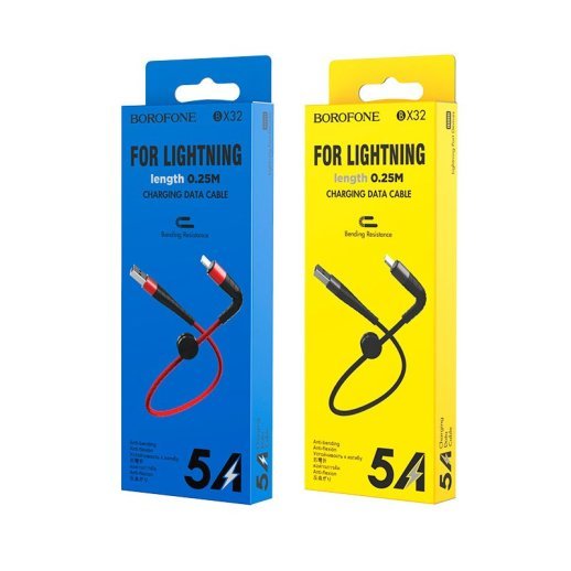 USB кабель BOROFONE BX32 Munificent charging data USB - Lightning 0.25M