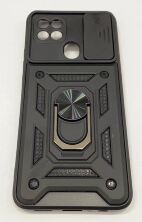 Armor Case With Curtain for Oppo A15/a15S Black