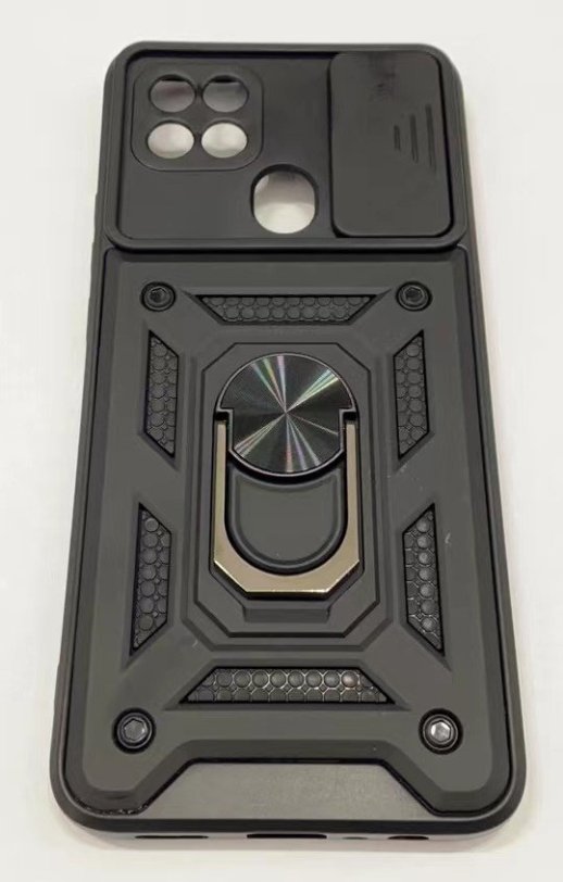 Armor Case With Curtain for Oppo A15/a15S Black