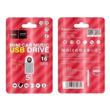 Флеш-память HOCO UD9 (USB2.0/16Gb) (стальной)