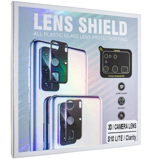 Захисне скло для камери 3D LENS SHIELD SAMSUNG G770 Galaxy S10 Lite 2020 чорний