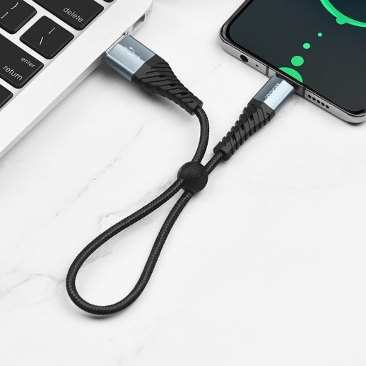 USB кабель HOCO X38 USB - Type-C 0.25 м, ЧОРНИЙ