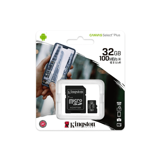 Карта пам'яті Kingston MicroSDHC (UHS-3) 32gb 10 Class & Adapter  Чёрный