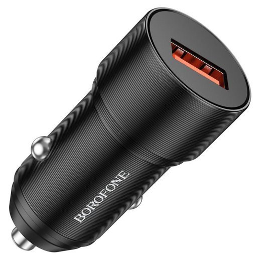 Автомобільний зарядний пристрій BOROFONE BZ19A Wisdom single port QC3.0 car charger