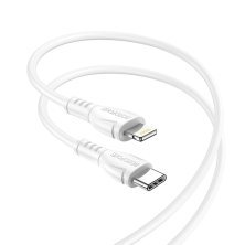 USB-C кабель BOROFONE BX51 Triumph charging data Type-C - Lightning, білий