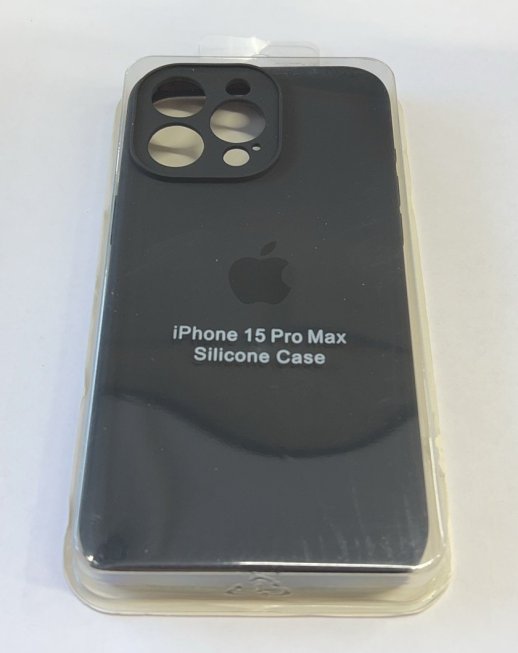 Чехол Silicone Case Copy Apple iPhone 15 Pro Max Square Dark Grey