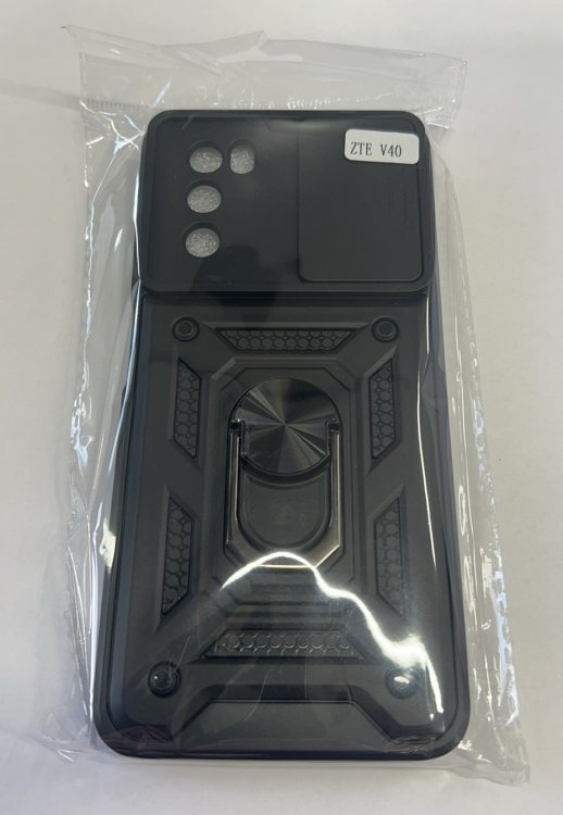 Armor Case With Curtain for ZTE V40 Black