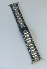 Ремінець для Apple Watch Steel 42/45/49mm Silver Black