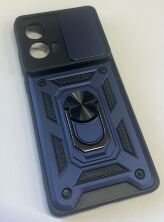 Armor Case With Curtain for Motorola G85 Dark Blue