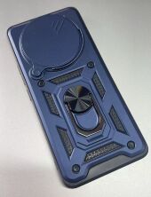 Armor Case With Curtain for Xiaomi Redmi Note 14 Pro Plus 5G 162.5x74.7x8.8mm Dark Blue