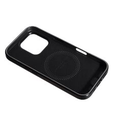 Накладка Puloka Leather outside Magnet для Apple iPhone 16 Pro Black