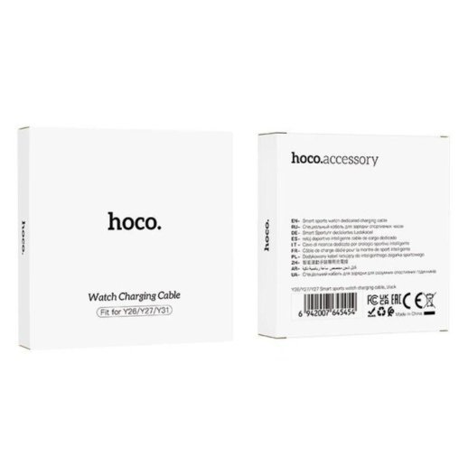 Кабель HOCO для заряджання годинника Y26/Y27/Y31/Y33/Y35/Y36 Smart sports watch, чорний