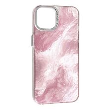 Накладка Marble Style для Apple iPhone 15 Pink