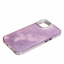 Накладка Marble Style для Apple iPhone 15 Pink