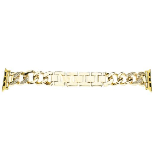 Ремінець металевий стрази rhinestones APPLE WATCH 42/44/45 MM №4