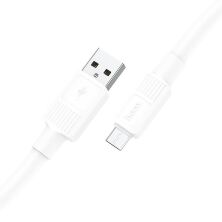 USB кабель HOCO X84 USB - micro USB  1 MЕТР БIЛИЙ