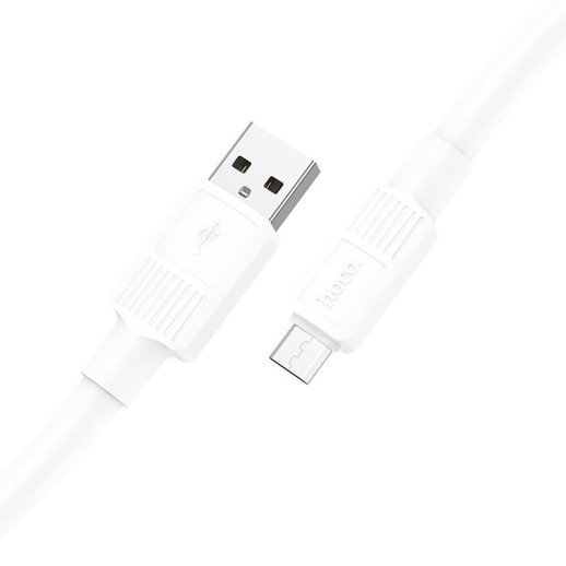 USB кабель HOCO X84 USB - micro USB  1 MЕТР БIЛИЙ