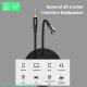 AUX КАБЕЛЬ Denmen DX05 jack 3.5мм 2M ТКАНИНОВА ОПЛЕТКА