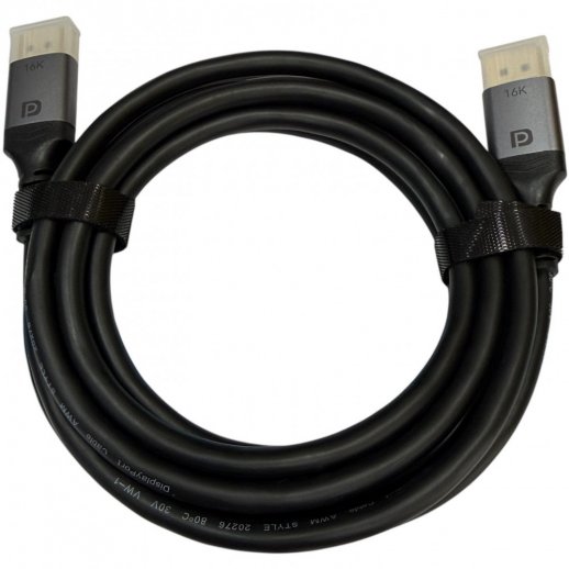 Кабель DisplayPort W-H940 2.1 16K 60Hz, CCS, Ø7.0 мм, 3.0 м, чёрный
