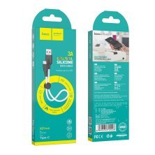 USB кабель HOCO X21 PLUS SILICONE USB - Type-C 0,25м БIЛИЙ