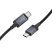 USB-C кабель HOCO X118 Type-C - Type-C, 1 м, з дисплеєм, чорний