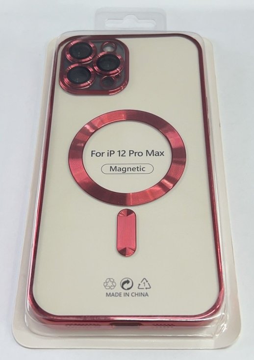 Case Magsafe With Frame for Apple Iphone 12 ProMax Blue