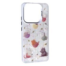 Чохол Soft Milky для Xiaomi Redmi Note 14 (4G) (Global) Cat with threads