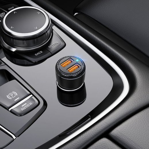 Автомобільний зарядний пристрій BOROFONE BZ17 Core dual port QC3.0 car charger