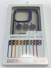 Чехол Metal Stand Case Apple Iphone 15 Pro Blue 3