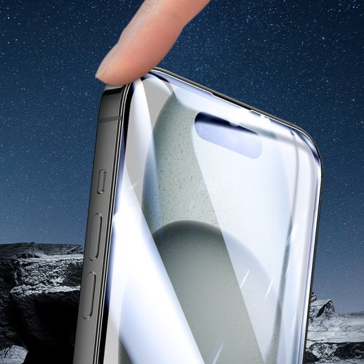 Скло для телефону HOCO A37 Unbounded series 3D curved surface HD APPLE iPhone 14 PRO MAX  | 15 PLUS | 16 PLUS 6,7"