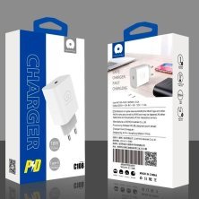 Зарядний пристрій WUW C108 18W USB-C Power Adapter PD 3A FAST CHARGER