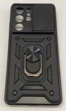 Armor Case With Curtain for Samsung S21 Ultra