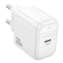 Мережевий зарядний пристрій BOROFONE BAS43A TYPE-C PD 20W, білий