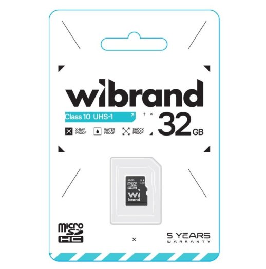 Карта пам'яті micro 32Gb Wibrand SDHC (UHS-1) class 10