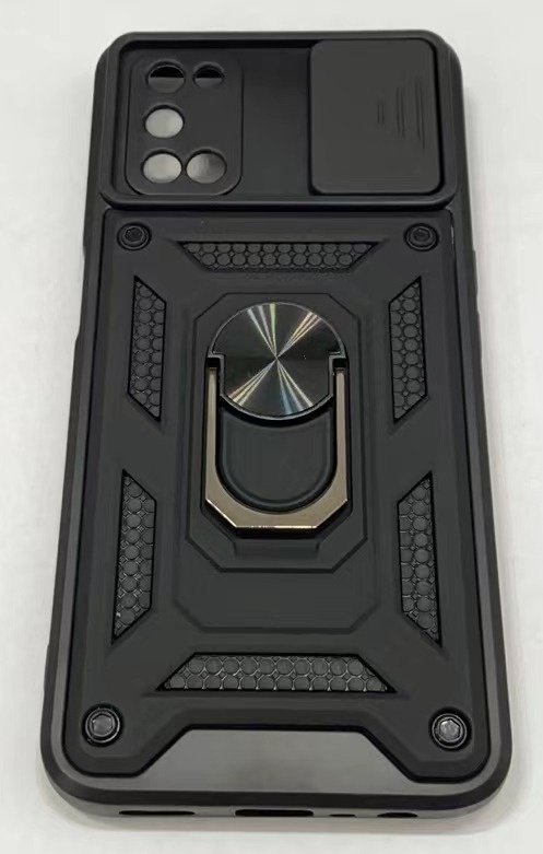 Armor Case With Curtain for Oppo A52/A72/A92 Dark Blue